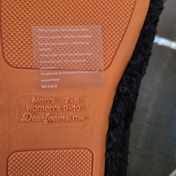 Halloween Black Cat Dearfoams Slippers New Women's 9-10 Indoor/Outdoor - Picture 6 of 7